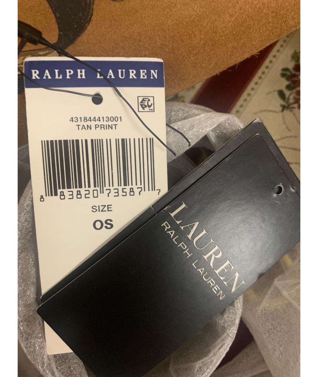 RALPH LAUREN Коричневая замшевая сумка с короткими ручками, фото 6