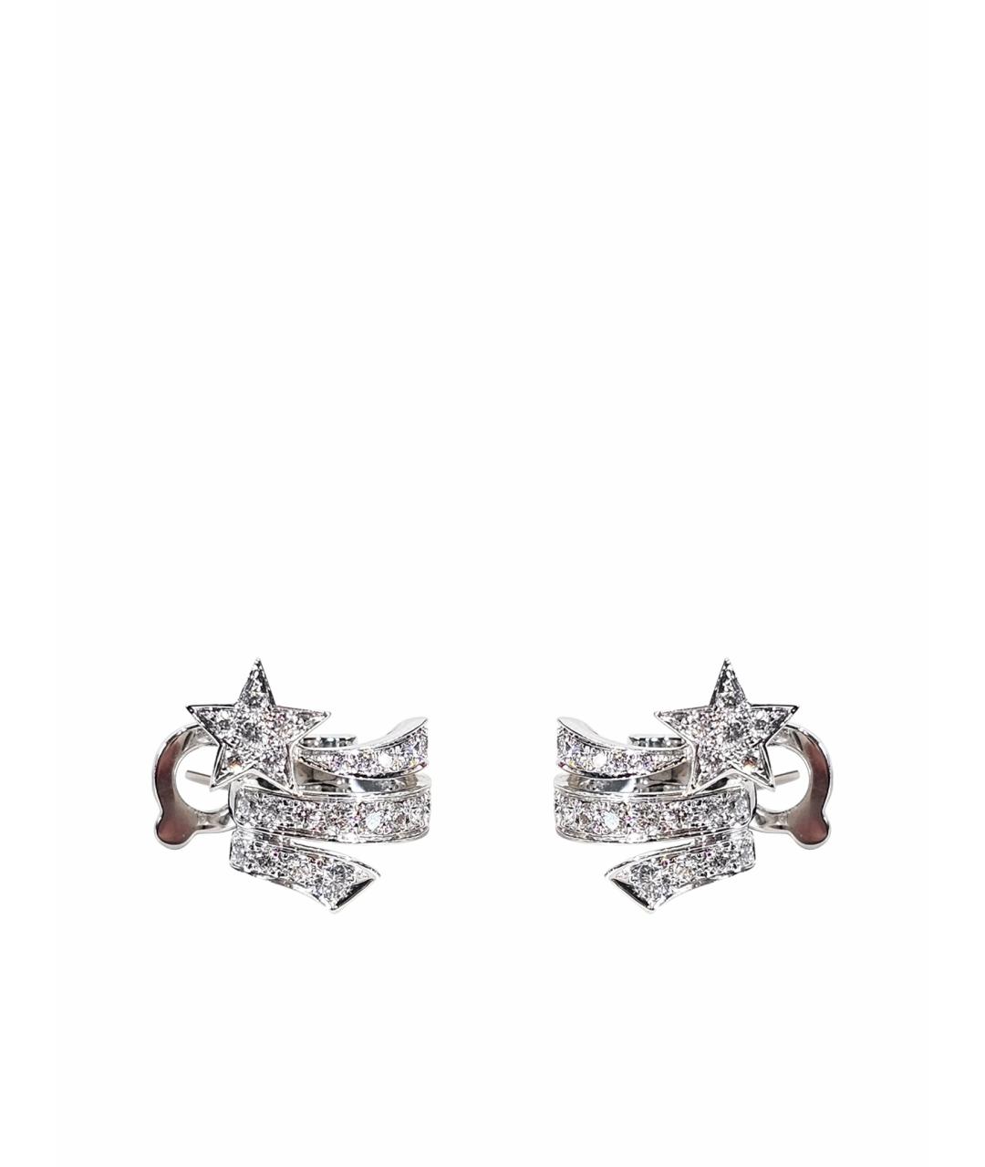 CHANEL Серебряные серьги из белого золота, фото 1