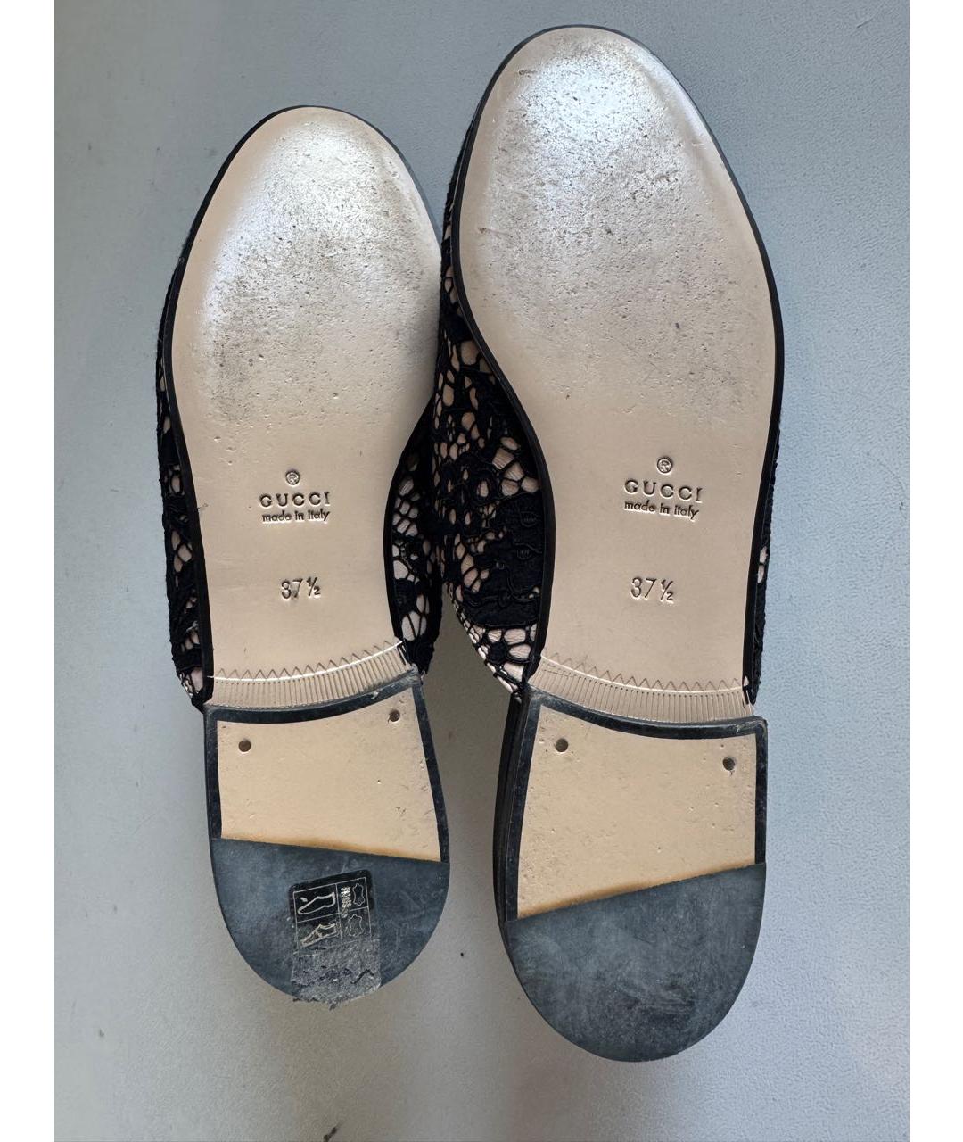 GUCCI Черные кожаные мюли, фото 5