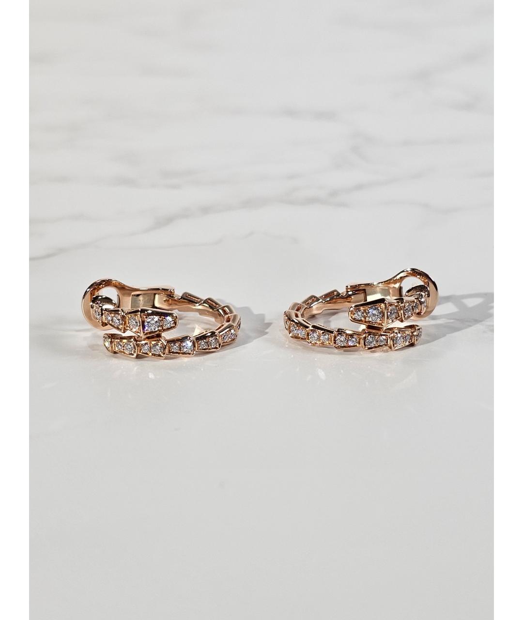 BVLGARI Золотые серьги из розового золота, фото 2