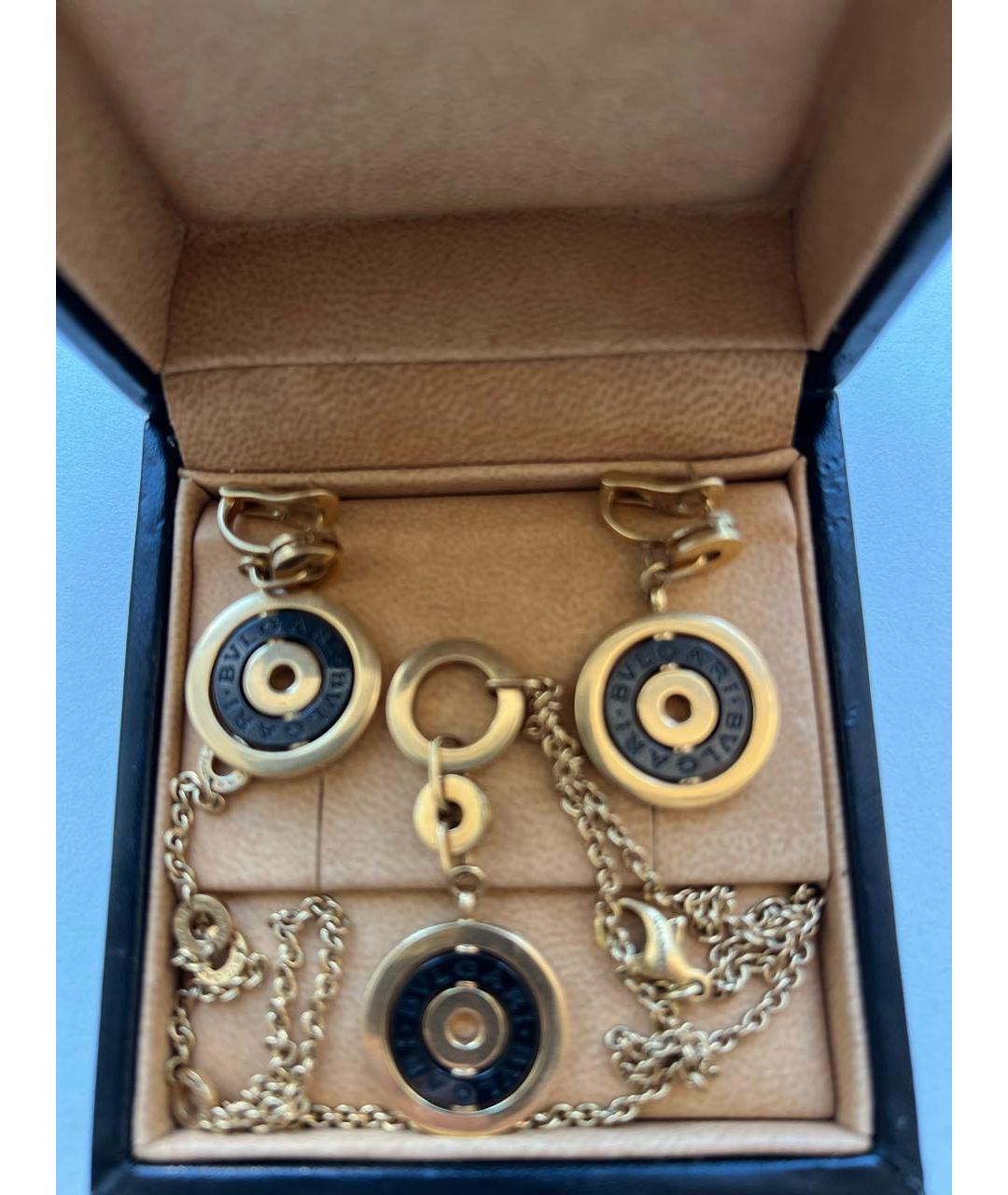 BVLGARI Черный комплект из желтого золота, фото 3