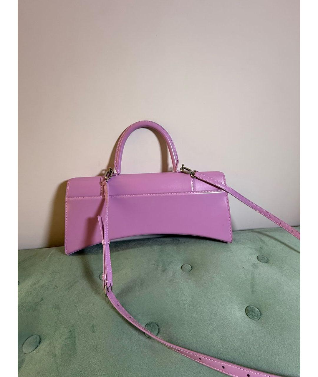BALENCIAGA Фиолетовая кожаная сумка с короткими ручками, фото 3