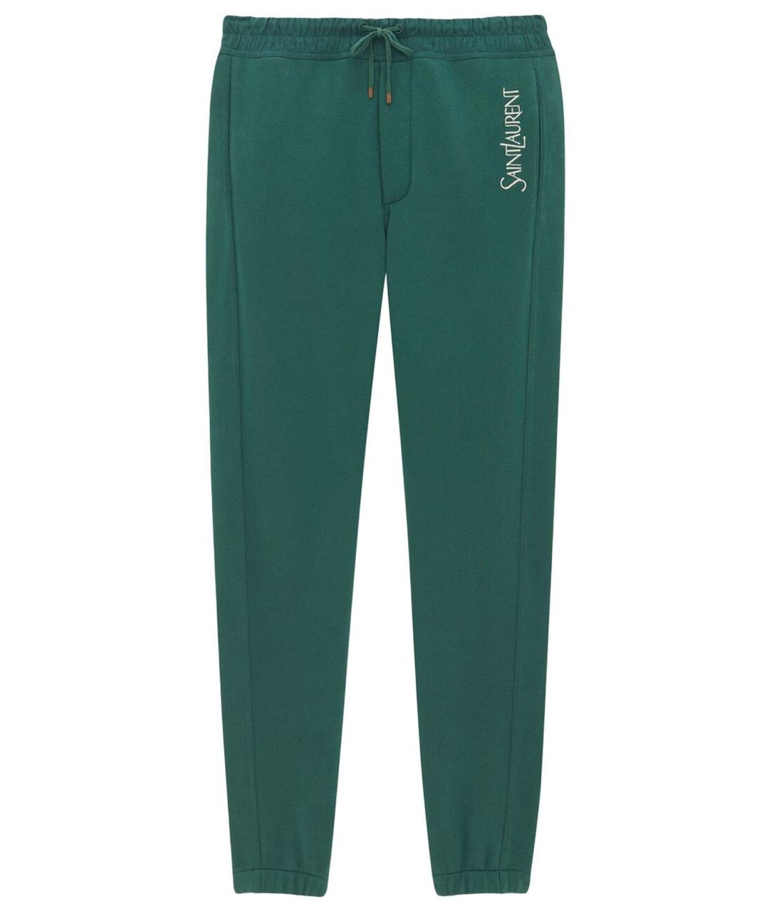SAINT LAURENT Зеленый хлопковый спортивные костюмы, фото 1