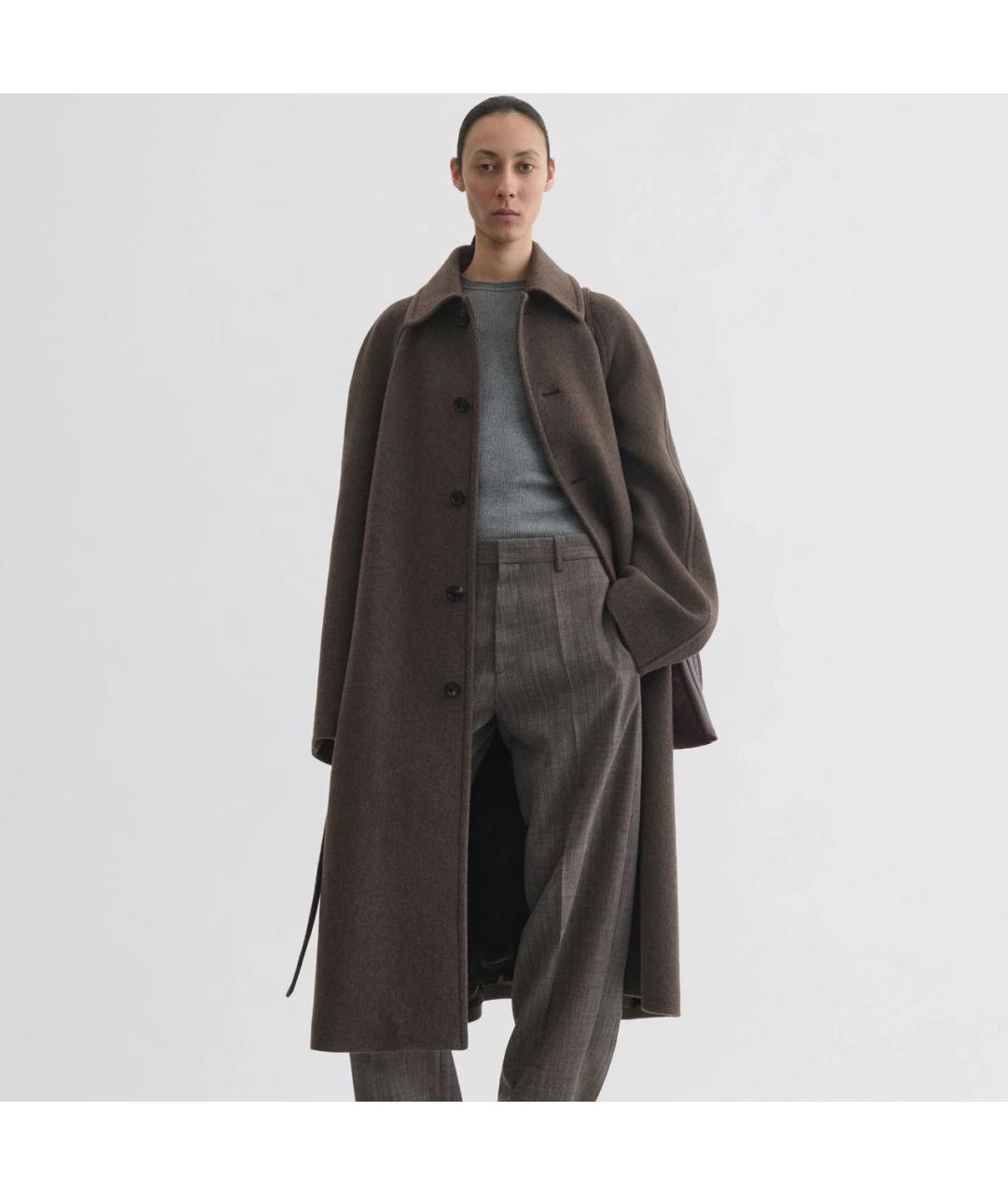 PHOEBE PHILO Коричневое кашемировое пальто, фото 4