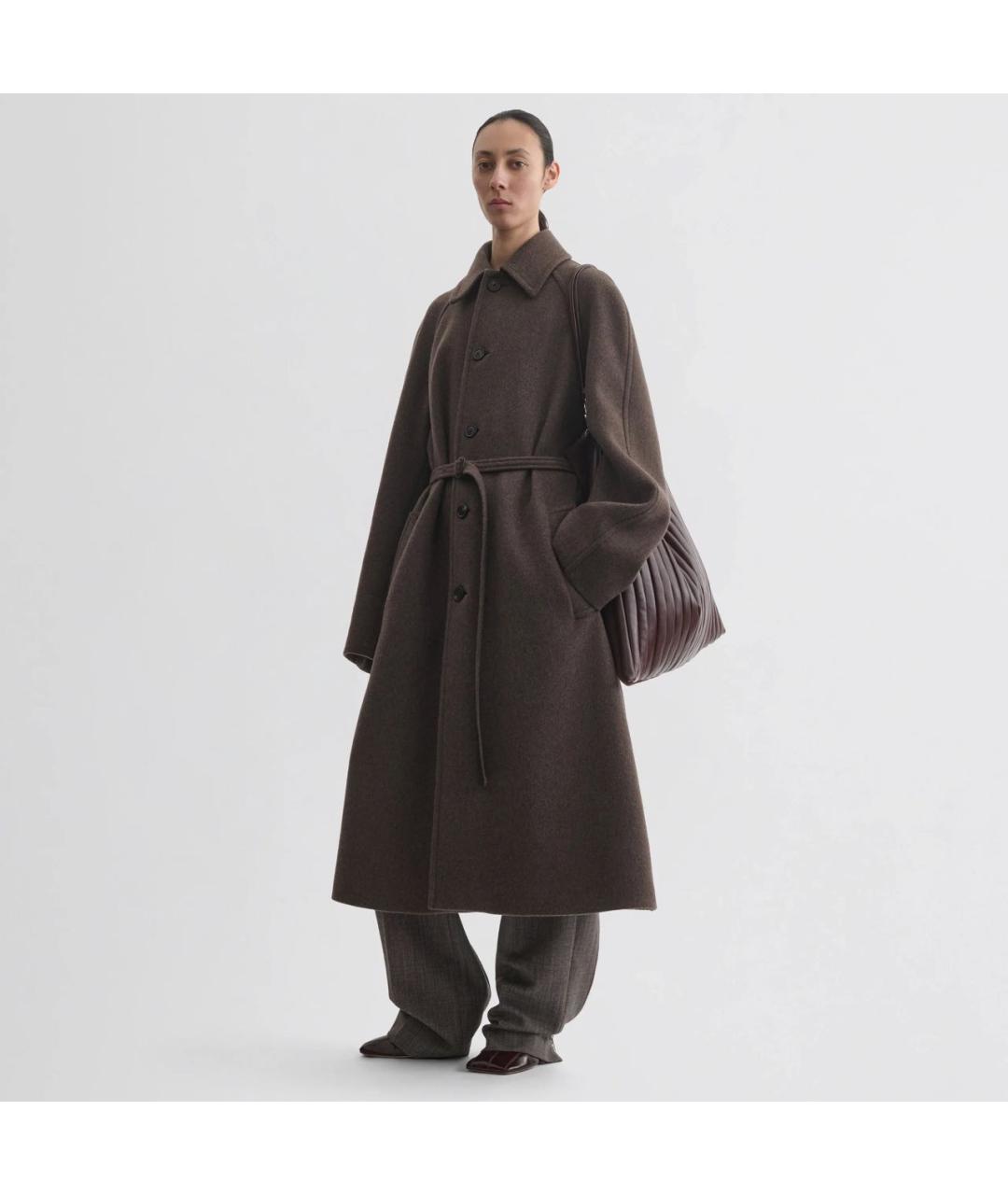 PHOEBE PHILO Коричневое кашемировое пальто, фото 3