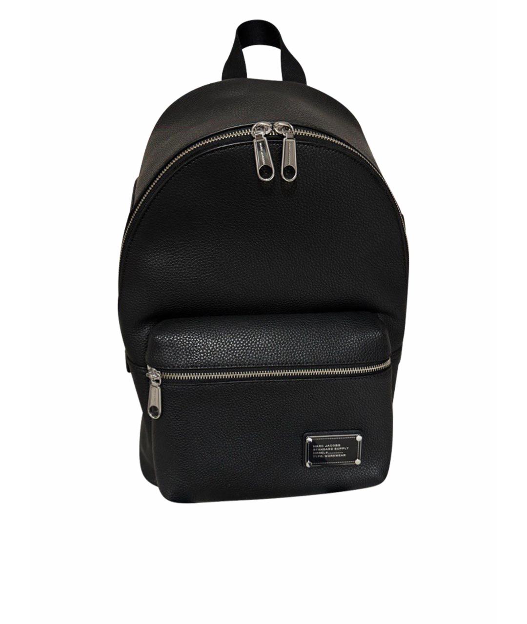 MARC JACOBS Черный кожаный рюкзак, фото 1