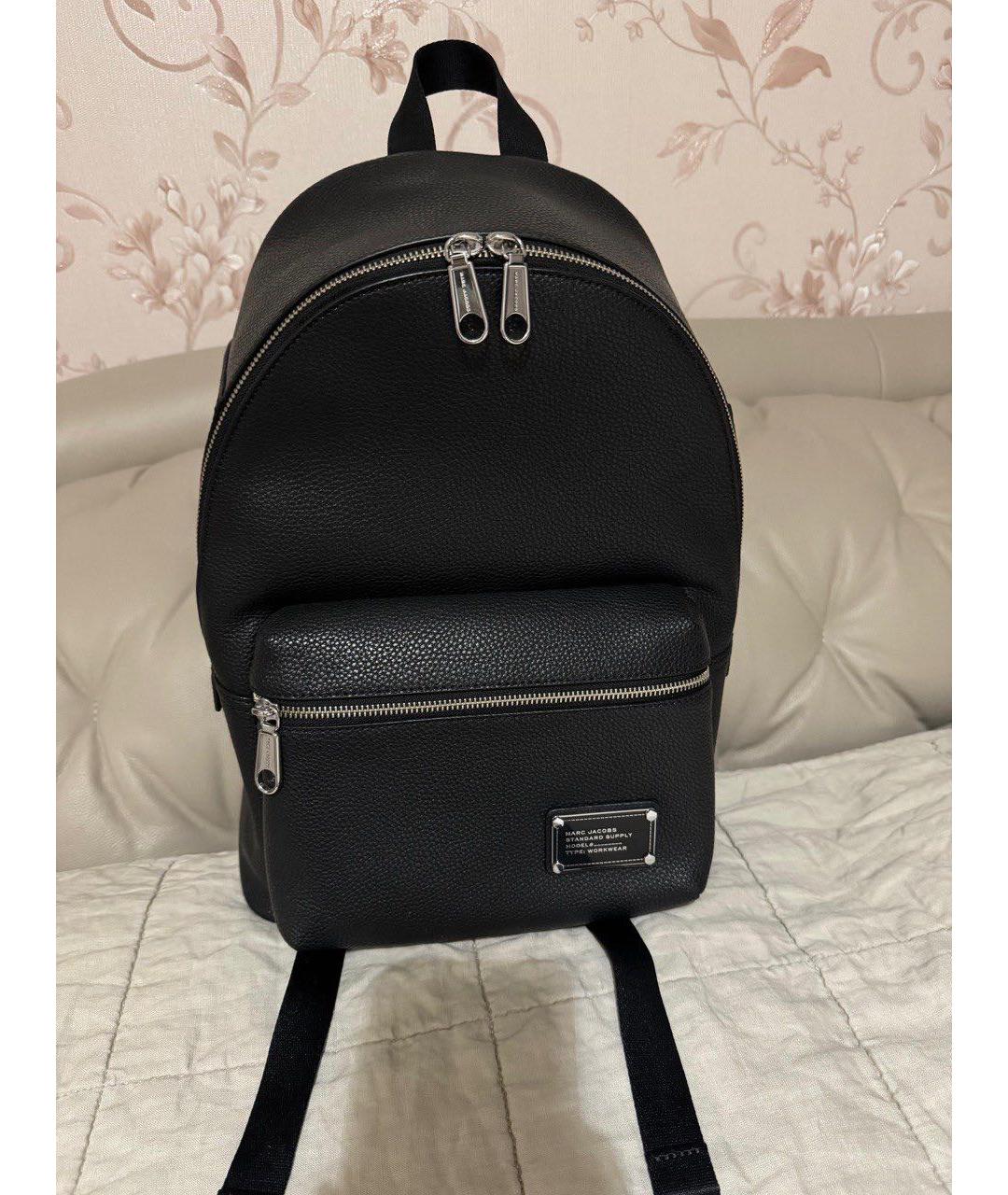MARC JACOBS Черный кожаный рюкзак, фото 7