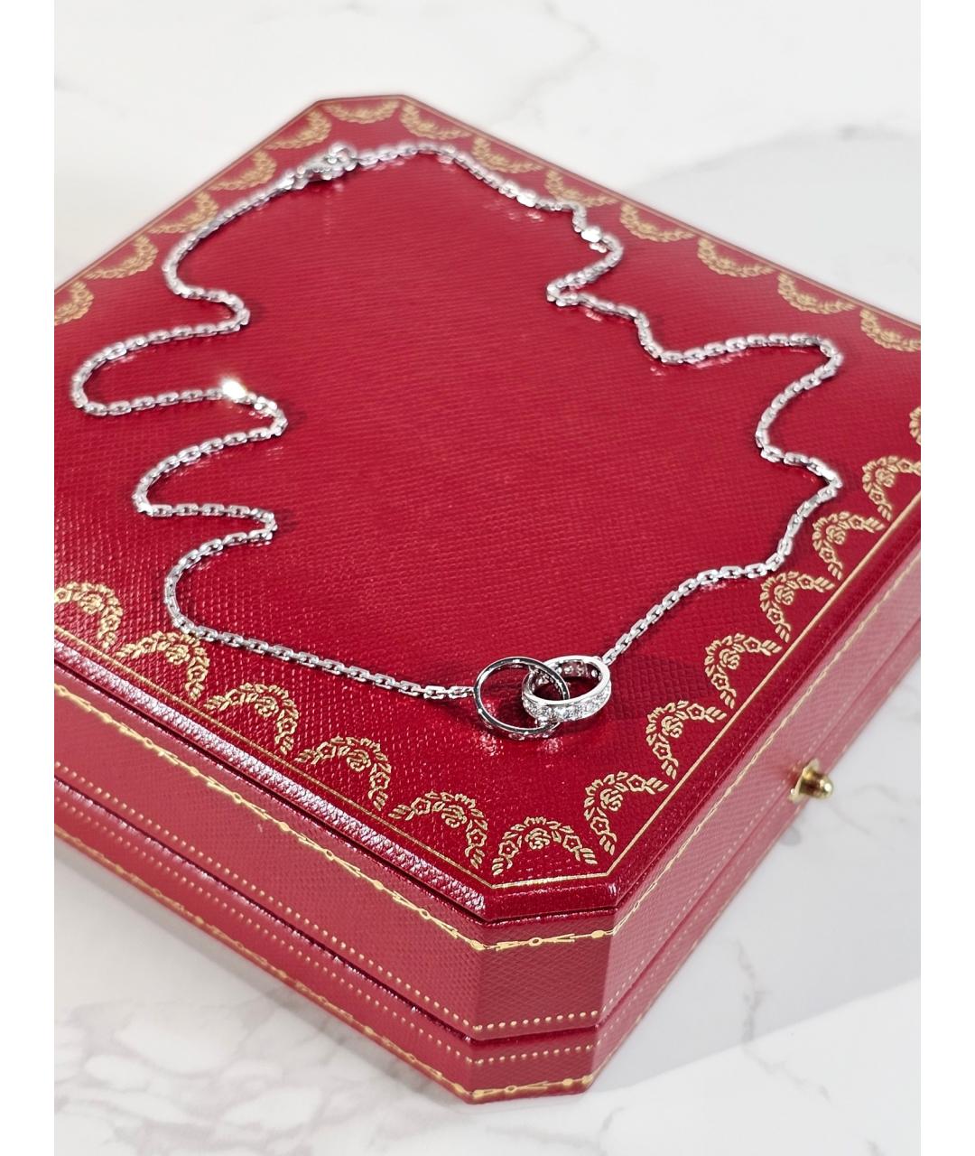 CARTIER Серебряное колье из белого золота, фото 2