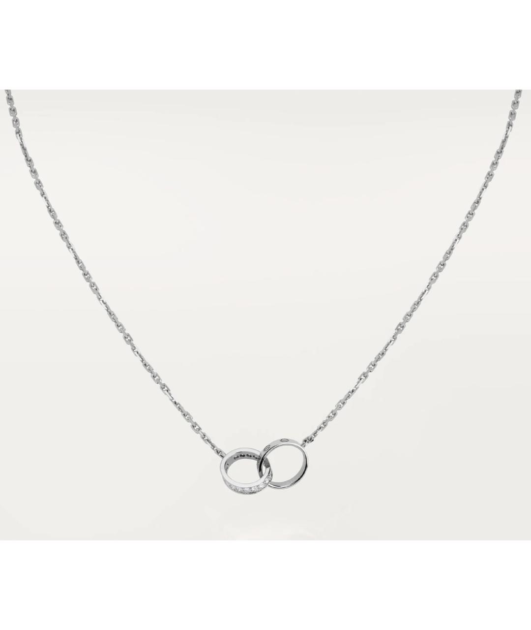 CARTIER Серебряное колье из белого золота, фото 5