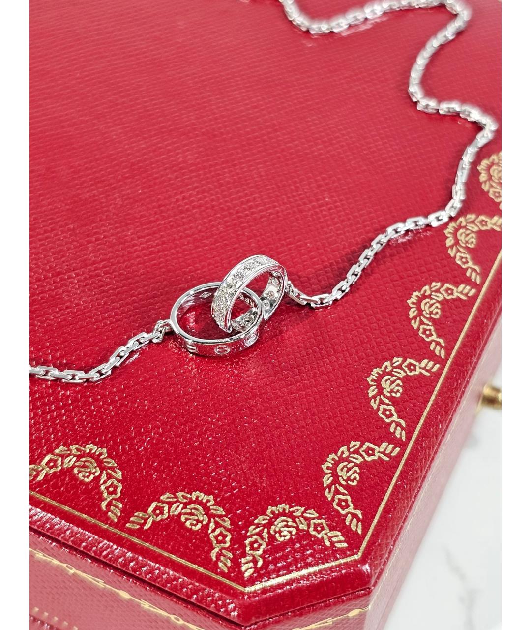 CARTIER Серебряное колье из белого золота, фото 3
