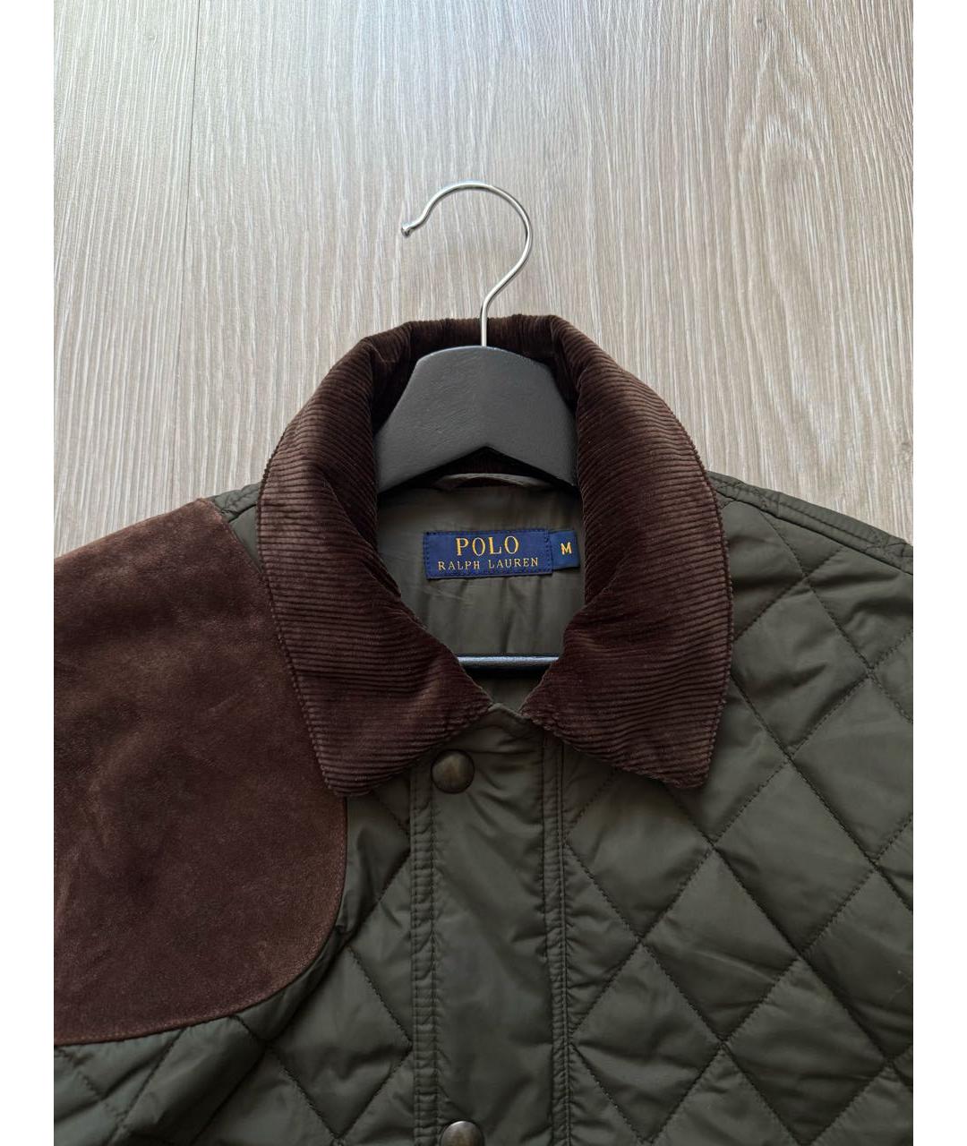 POLO RALPH LAUREN Зеленые полиэстеровое пальто, фото 3