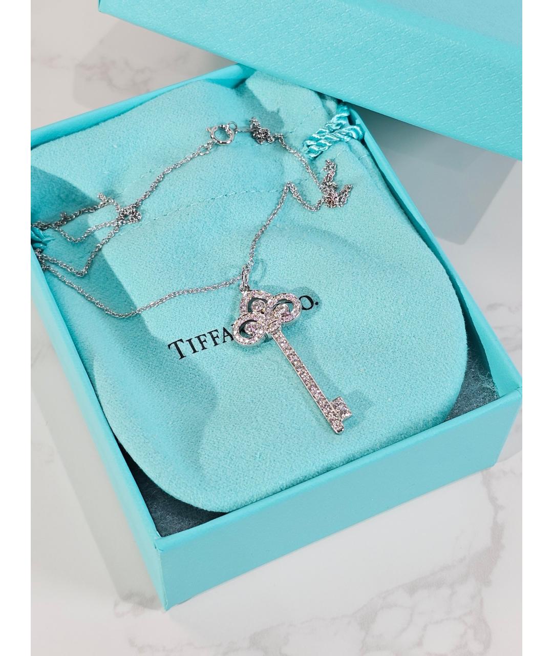 TIFFANY&CO Серебряное колье из белого золота, фото 3