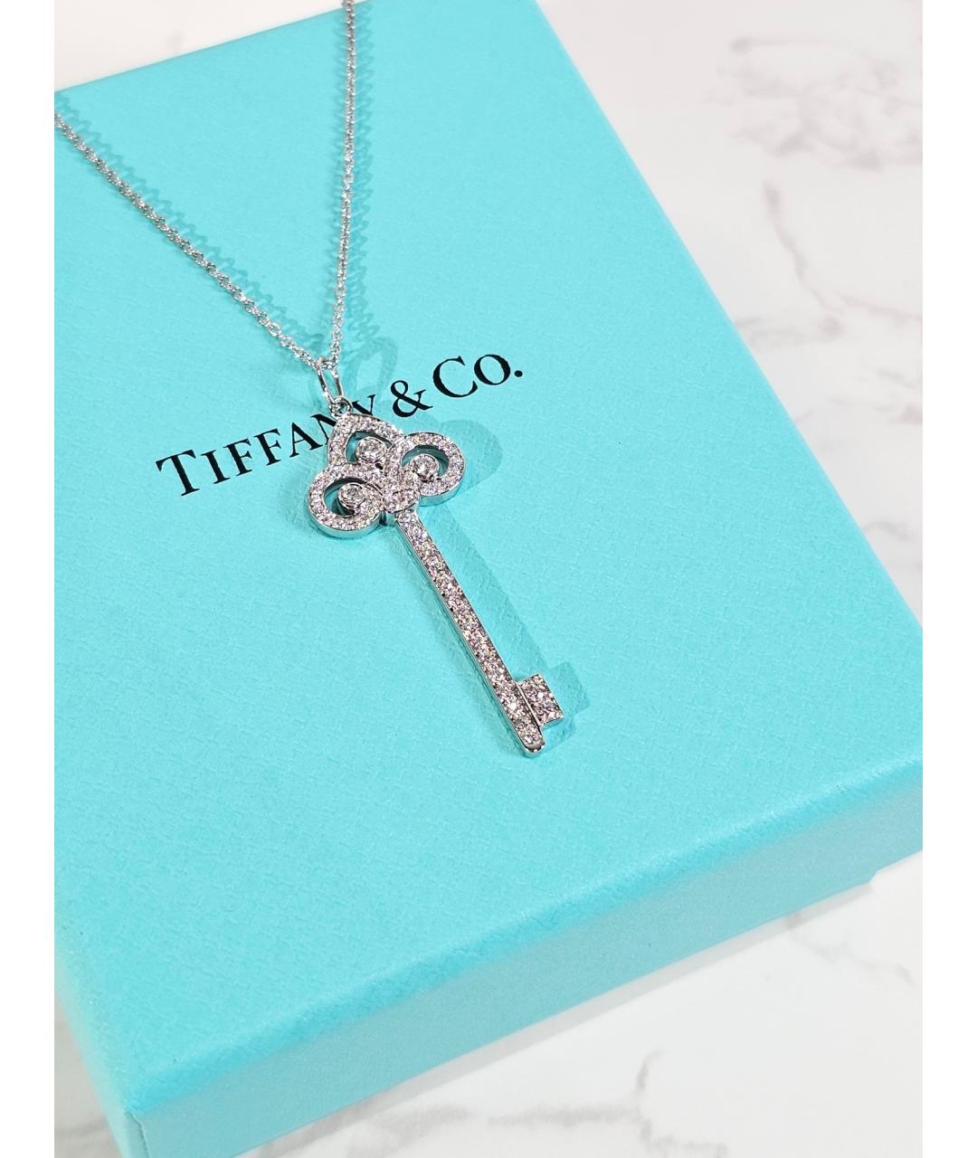 TIFFANY&CO Серебряное колье из белого золота, фото 2