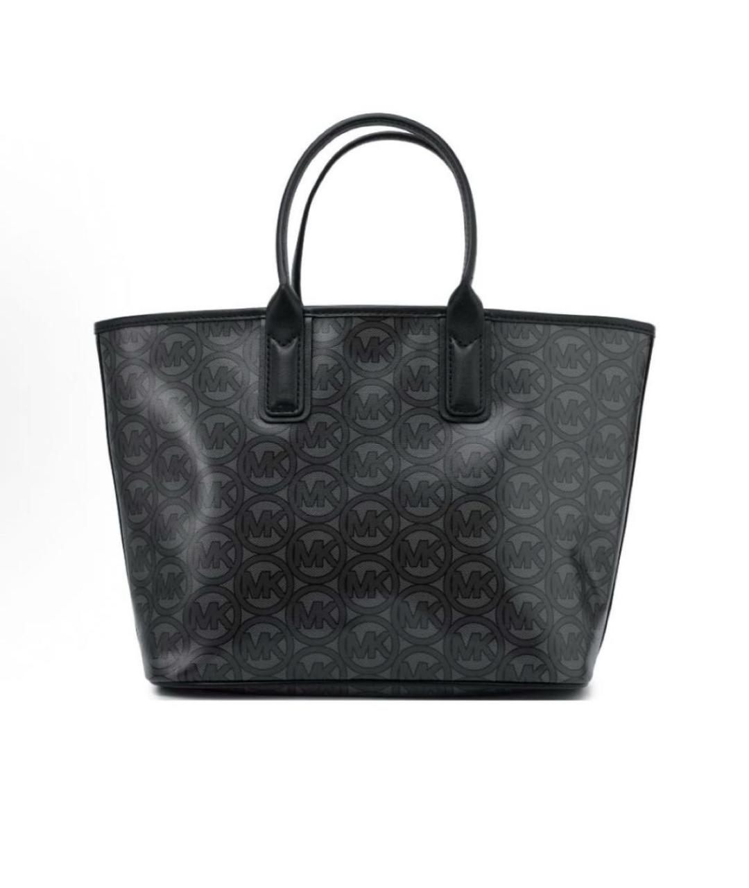 MICHAEL KORS Черная сумка тоут из искусственной кожи, фото 3