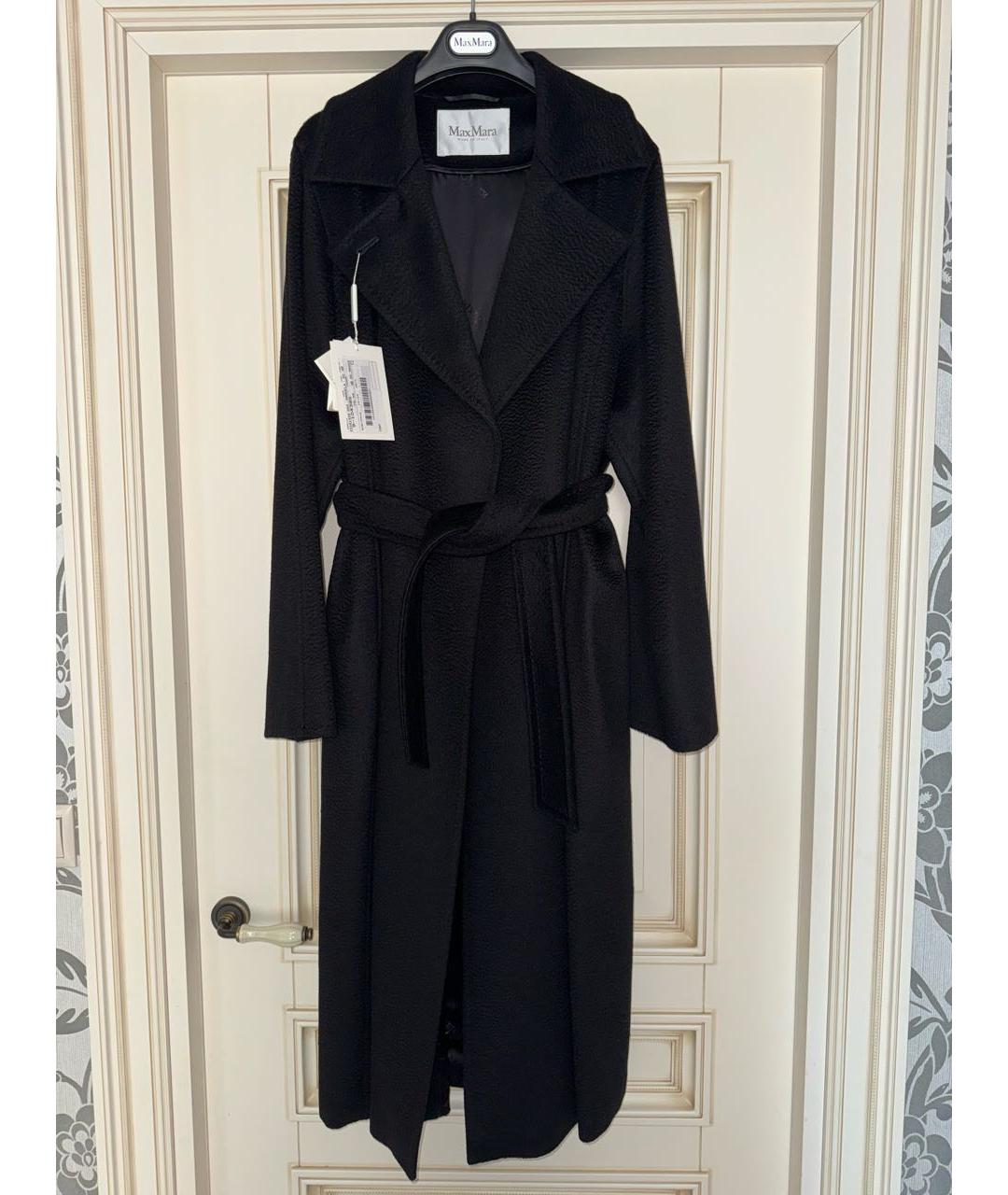 MAX MARA Черное шерстяное пальто, фото 9