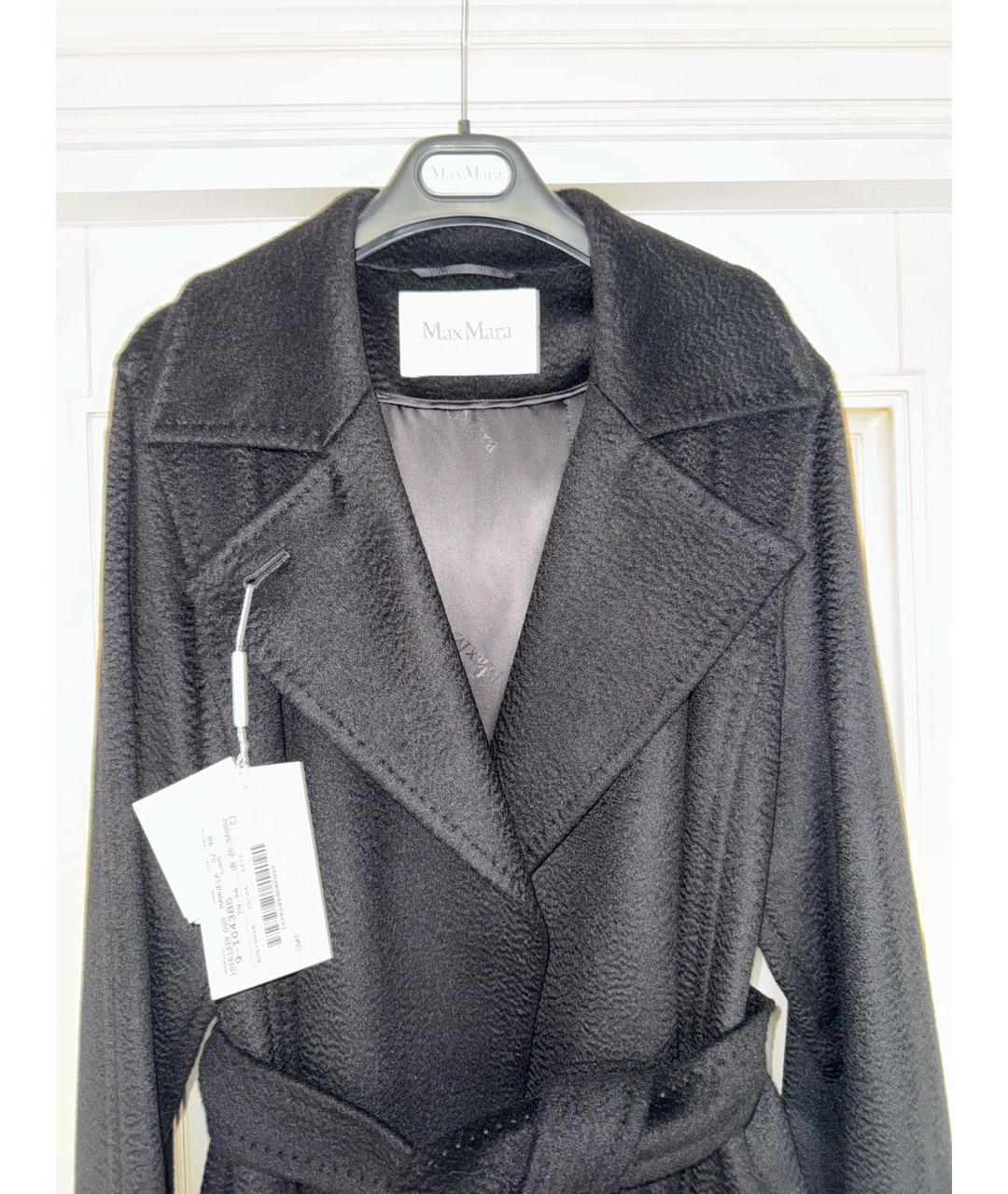 MAX MARA Черное шерстяное пальто, фото 4