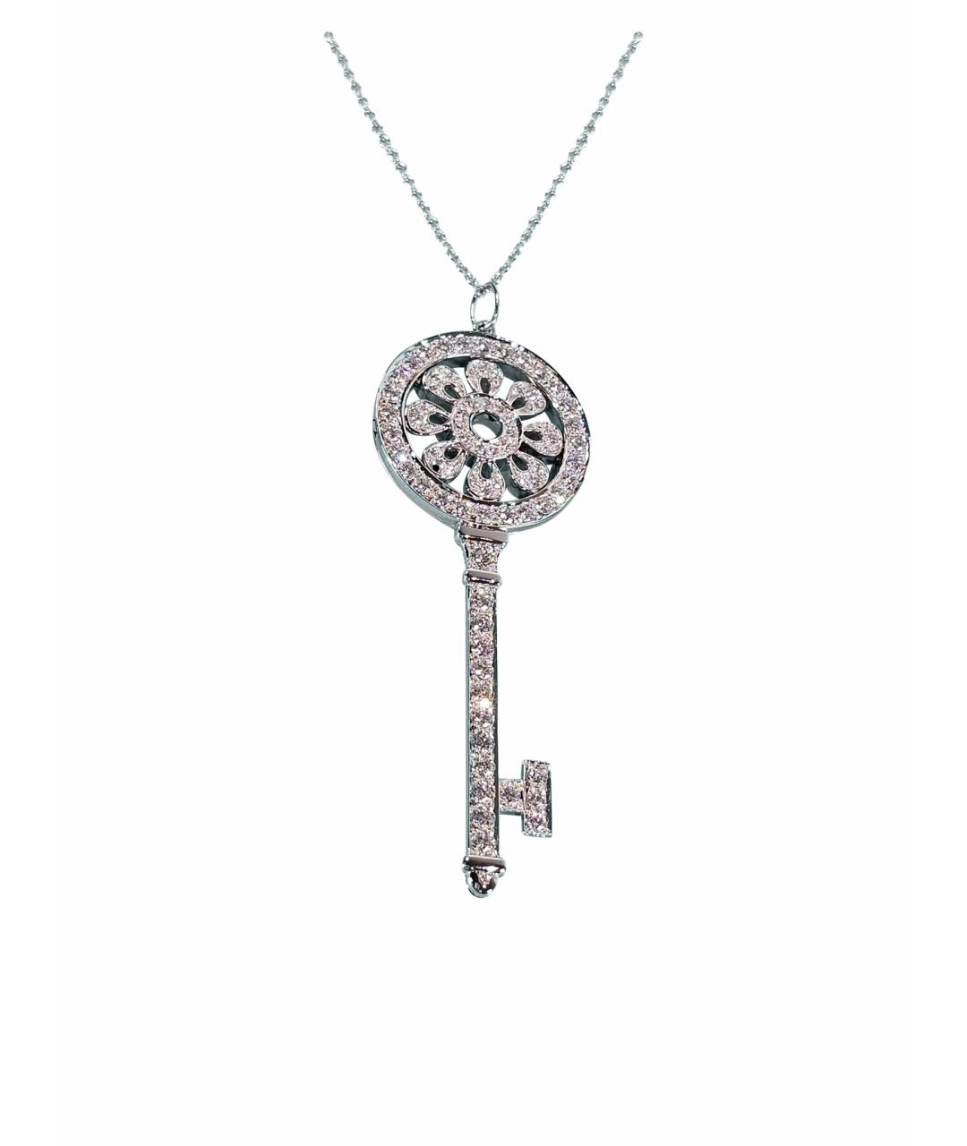 TIFFANY&CO Серебряное платиновое колье, фото 1
