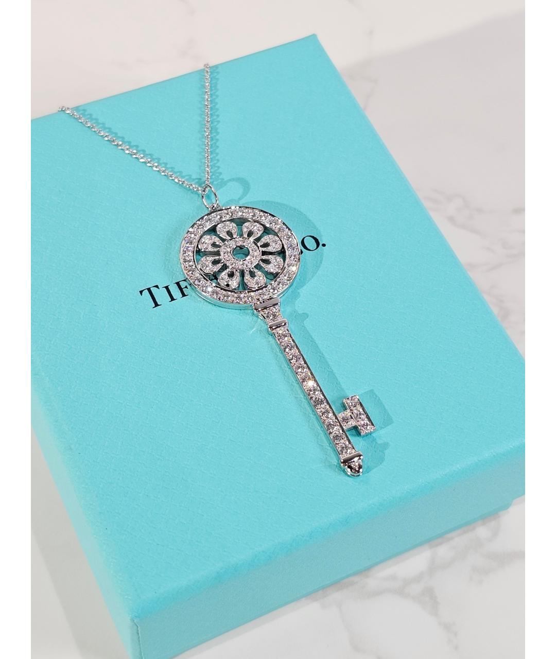 TIFFANY&CO Серебряное платиновое колье, фото 3