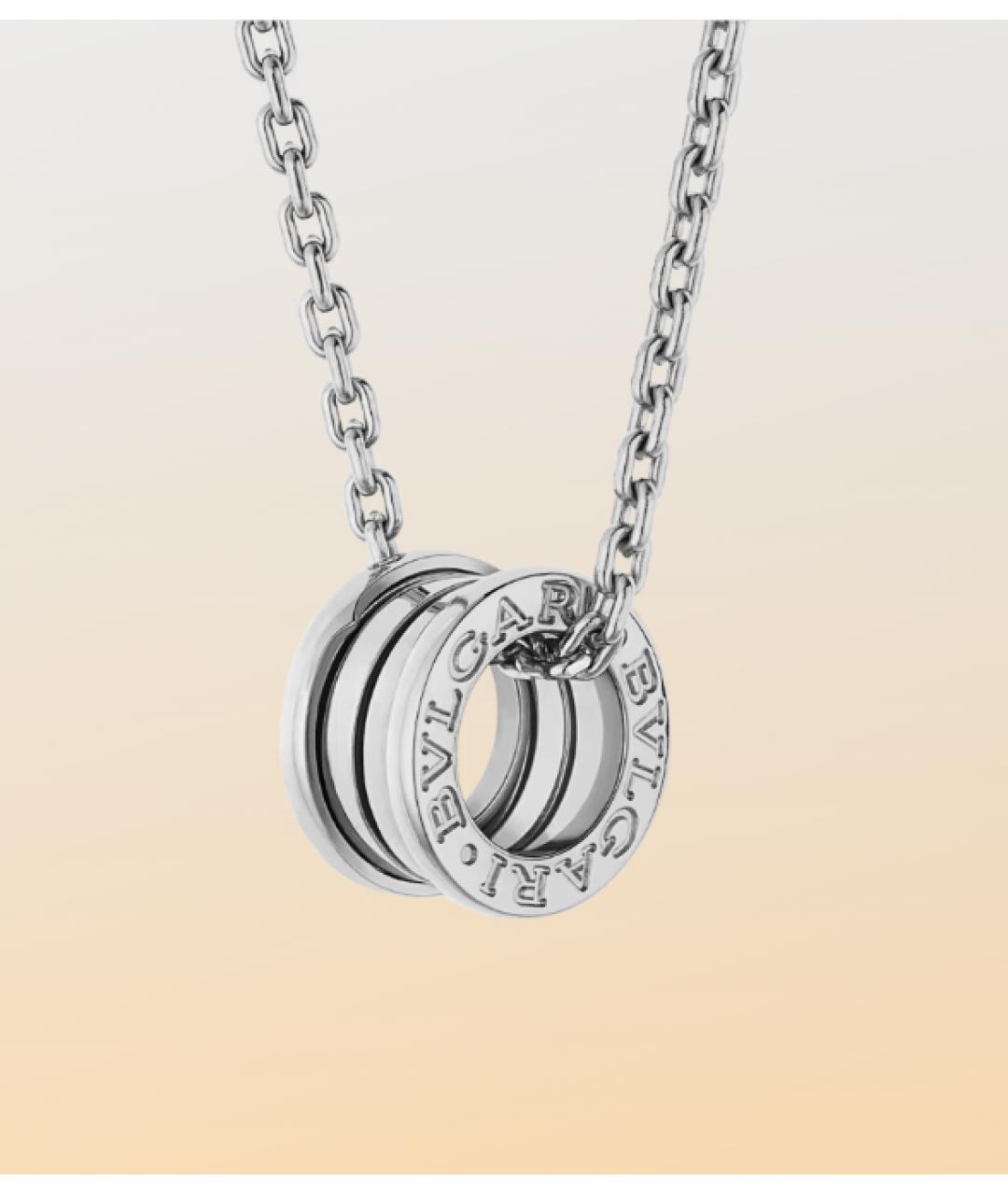 BVLGARI Серебряное колье из белого золота, фото 5