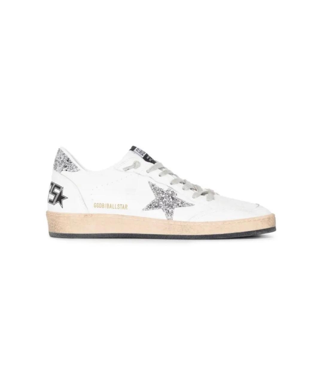 GOLDEN GOOSE DELUXE BRAND Белые кожаные кеды, фото 1