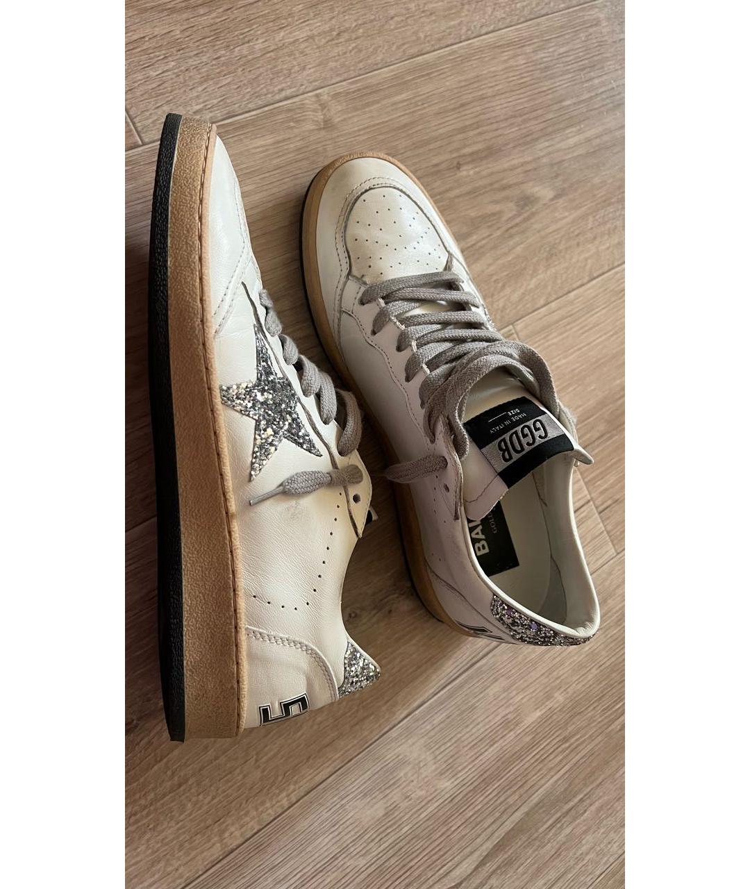 GOLDEN GOOSE DELUXE BRAND Белые кожаные кеды, фото 5