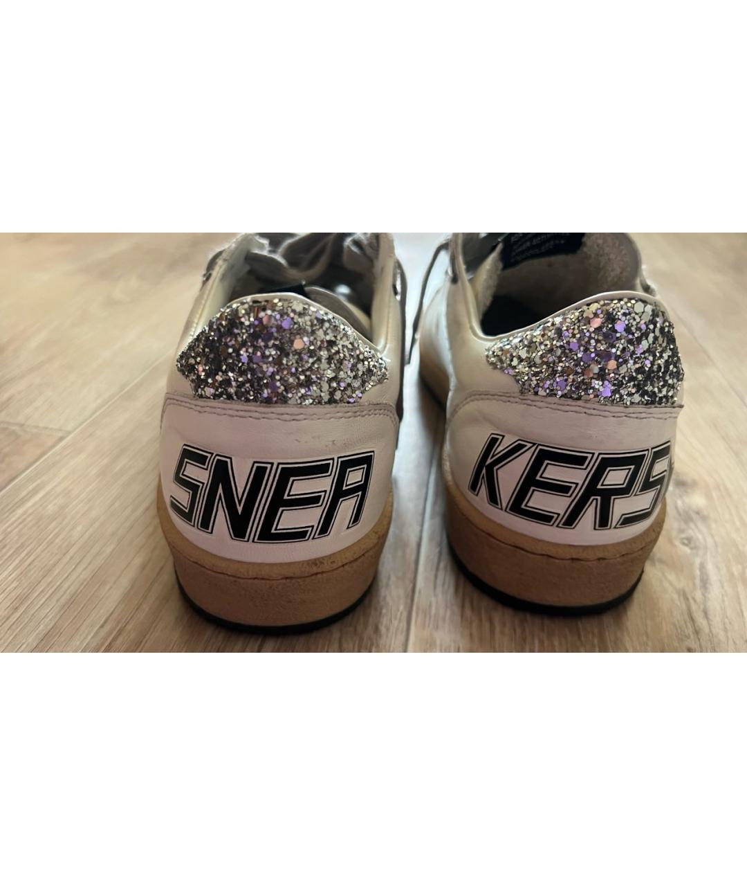 GOLDEN GOOSE DELUXE BRAND Белые кожаные кеды, фото 7