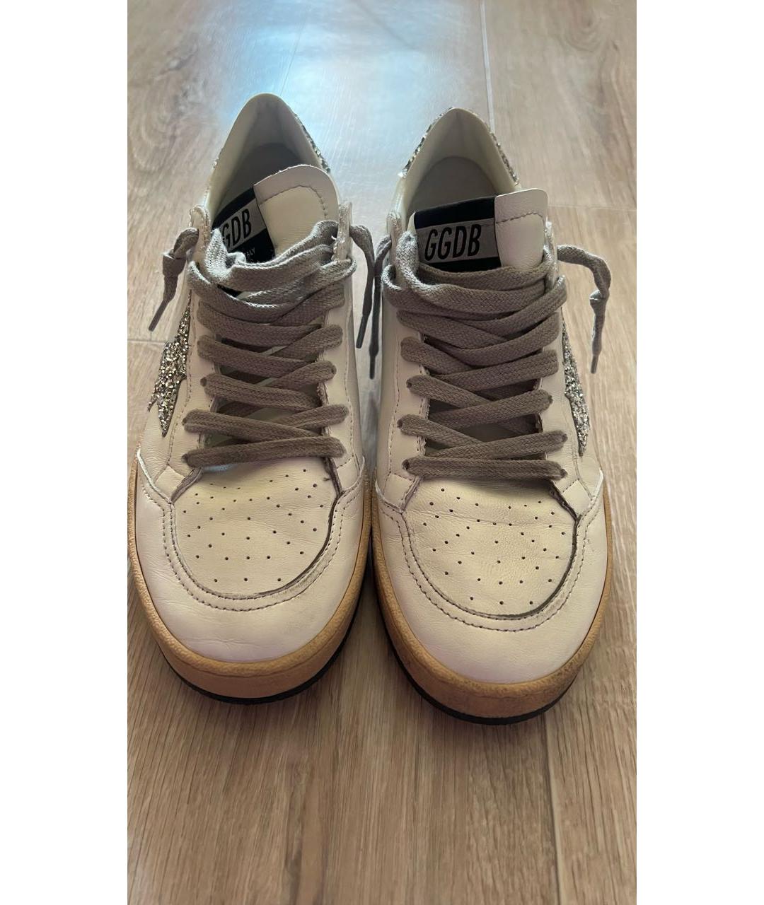 GOLDEN GOOSE DELUXE BRAND Белые кожаные кеды, фото 8