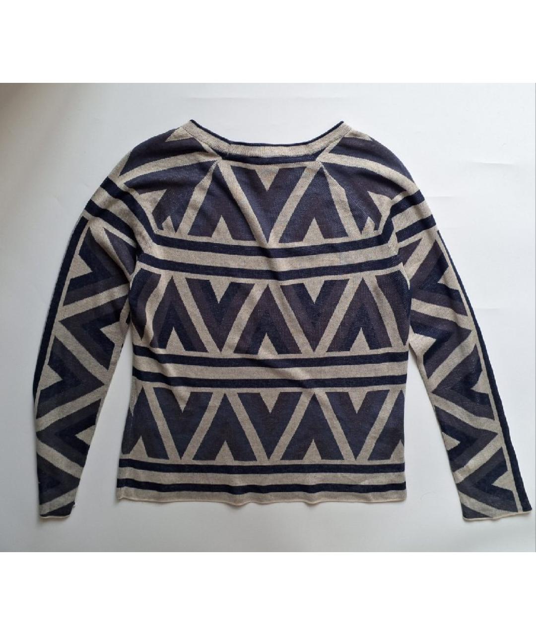 BCBG MAXAZRIA Серый шелковый джемпер / свитер, фото 2