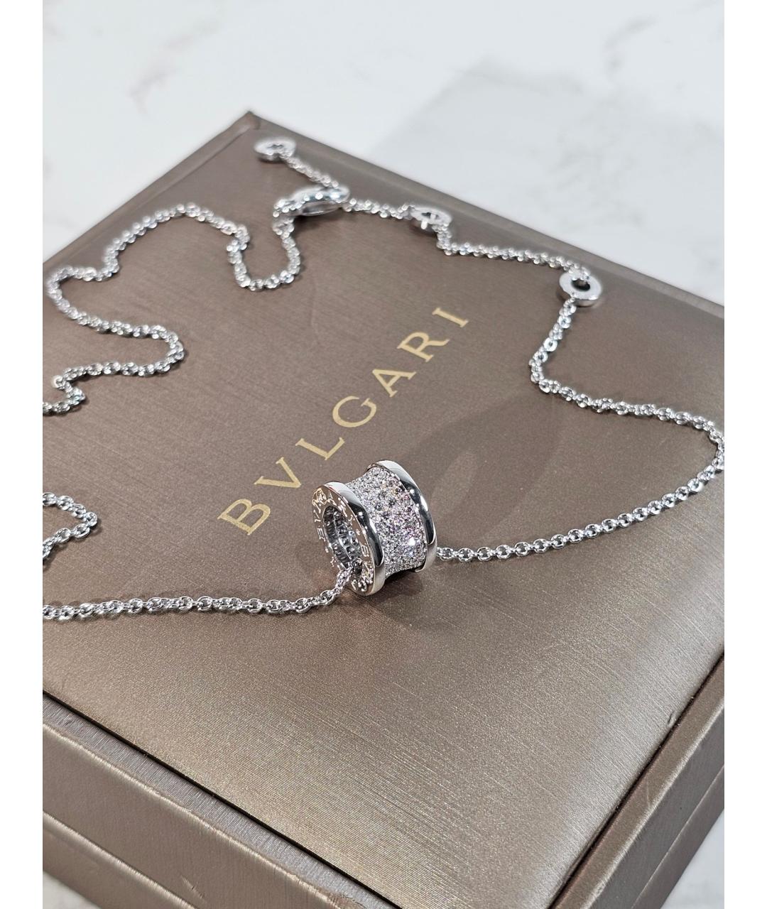 BVLGARI Серебряное колье из белого золота, фото 3