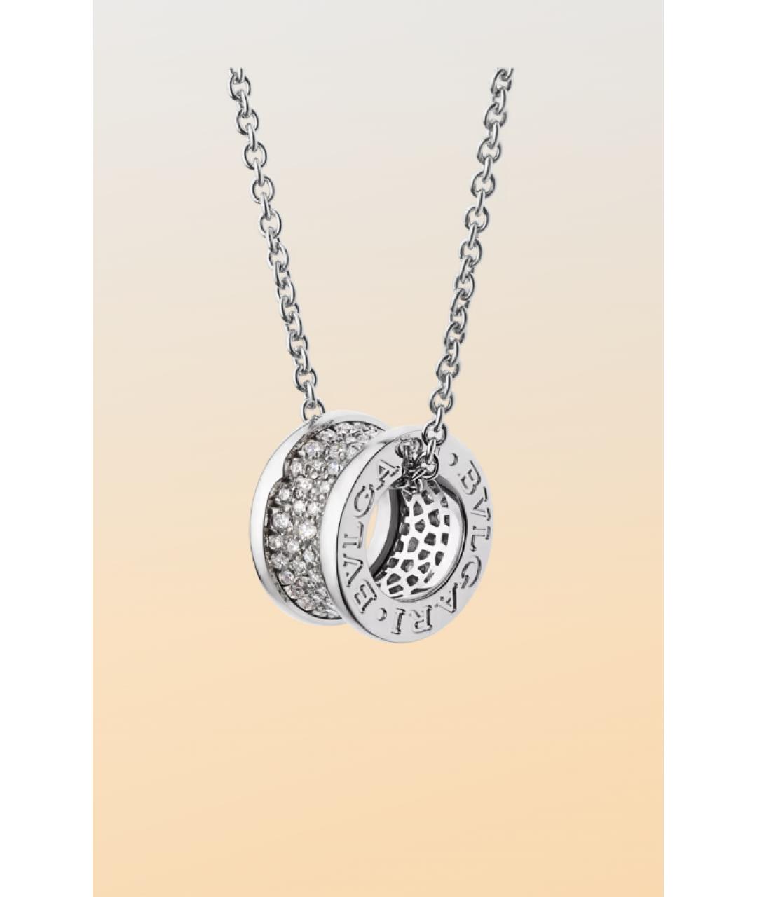 BVLGARI Серебряное колье из белого золота, фото 5