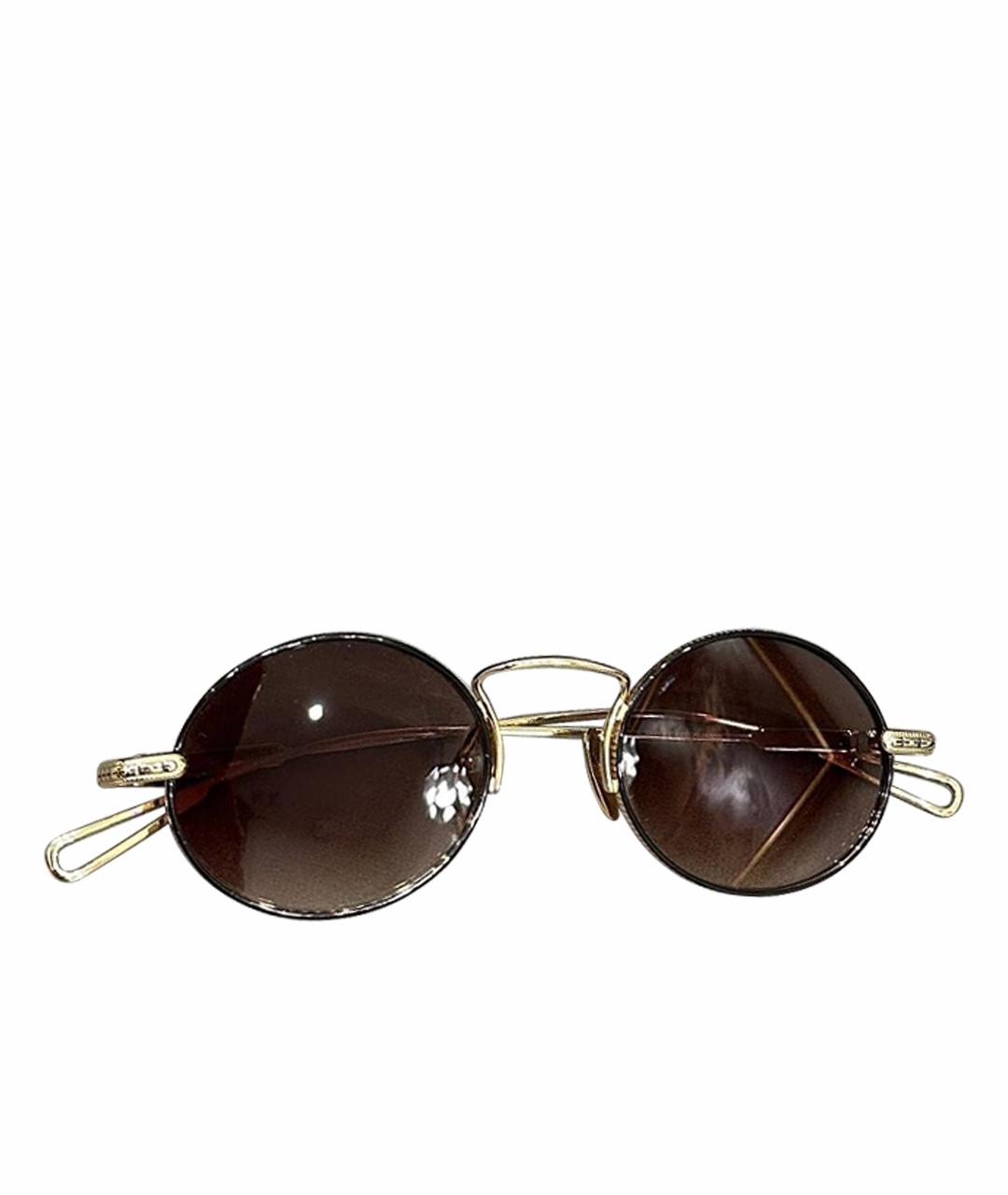 CHROME HEARTS Золотые металлические солнцезащитные очки, фото 1
