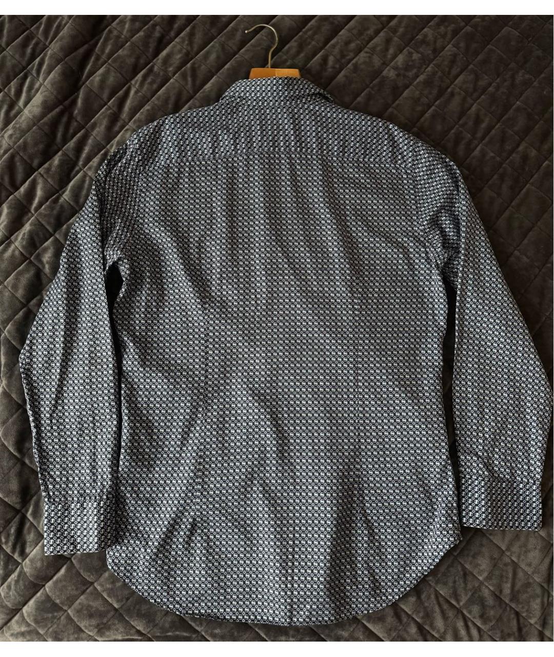 ETRO Синяя хлопковая классическая рубашка, фото 2