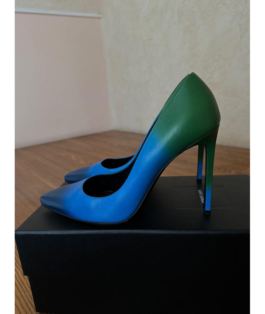 SAINT LAURENT Синие туфли, фото 5