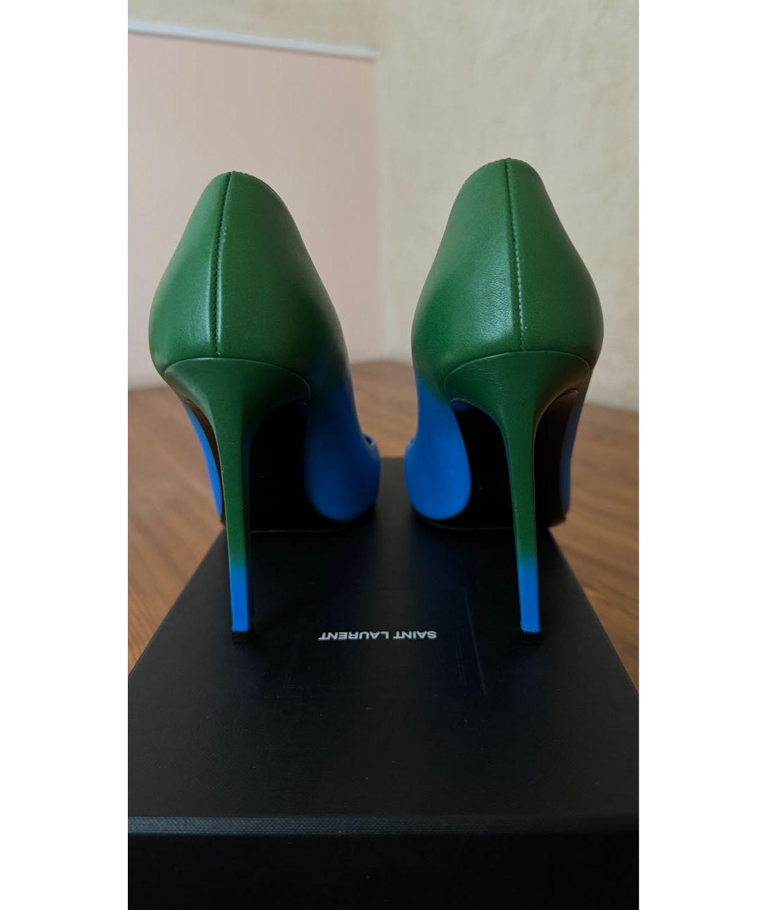 SAINT LAURENT Синие туфли, фото 3