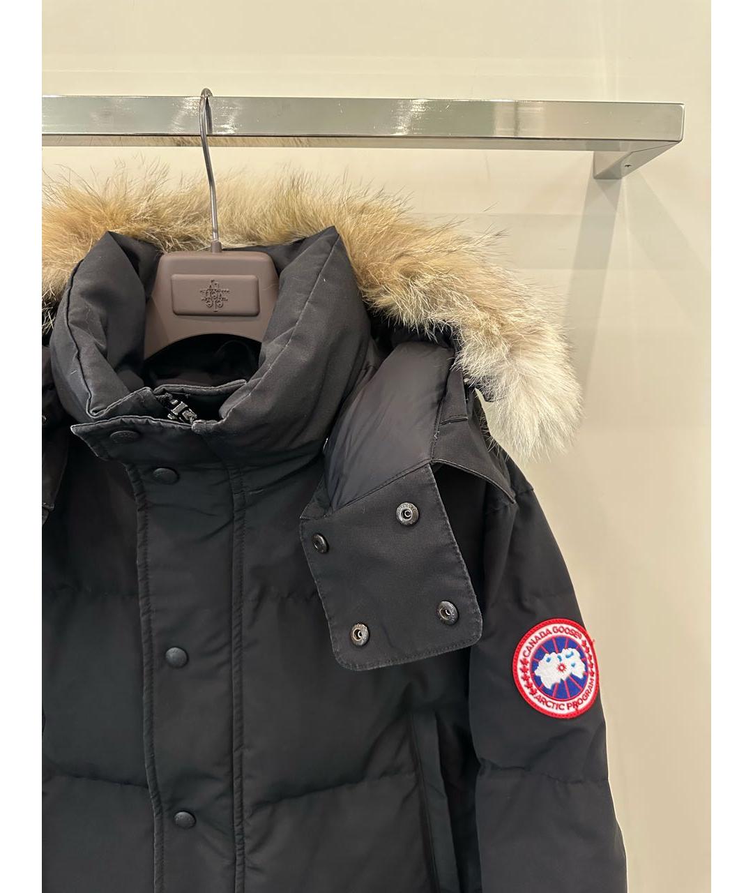 CANADA GOOSE Черная полиэстеровая куртка, фото 3