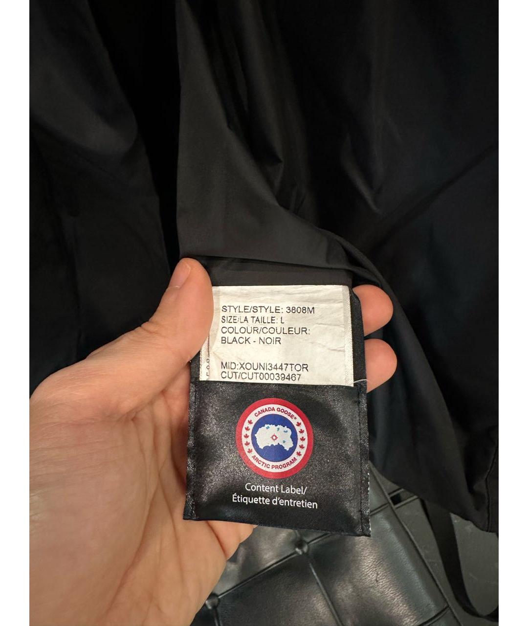 CANADA GOOSE Черная полиэстеровая куртка, фото 7