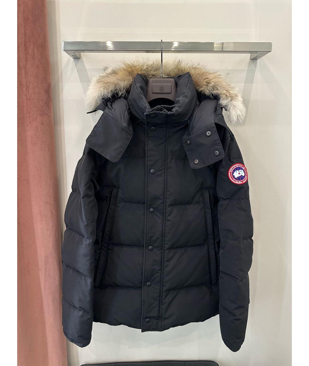 CANADA GOOSE Черная полиэстеровая куртка, фото 9