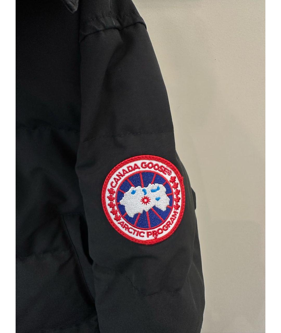 CANADA GOOSE Черная полиэстеровая куртка, фото 6