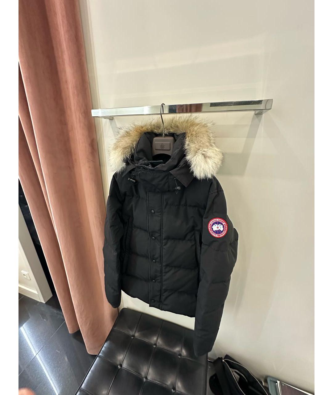 CANADA GOOSE Черная полиэстеровая куртка, фото 5
