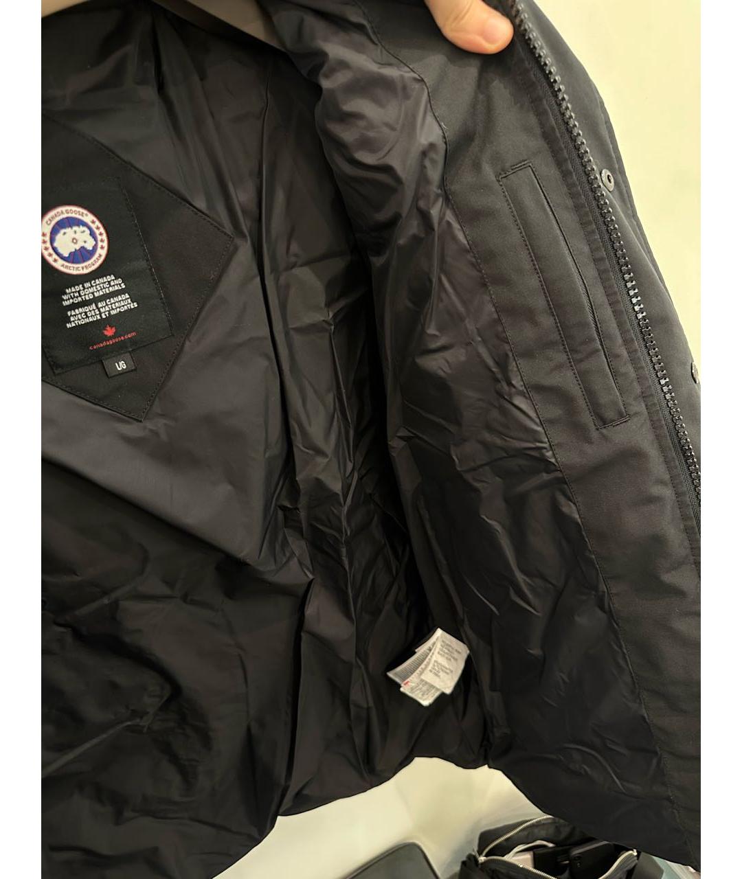 CANADA GOOSE Черная полиэстеровая куртка, фото 4