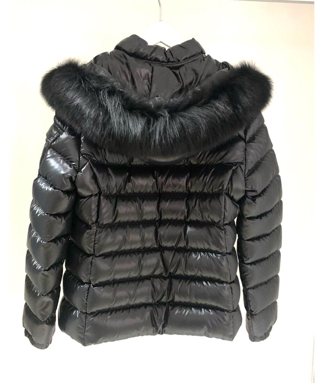 MONCLER Черный полиамидовый пуховик, фото 2