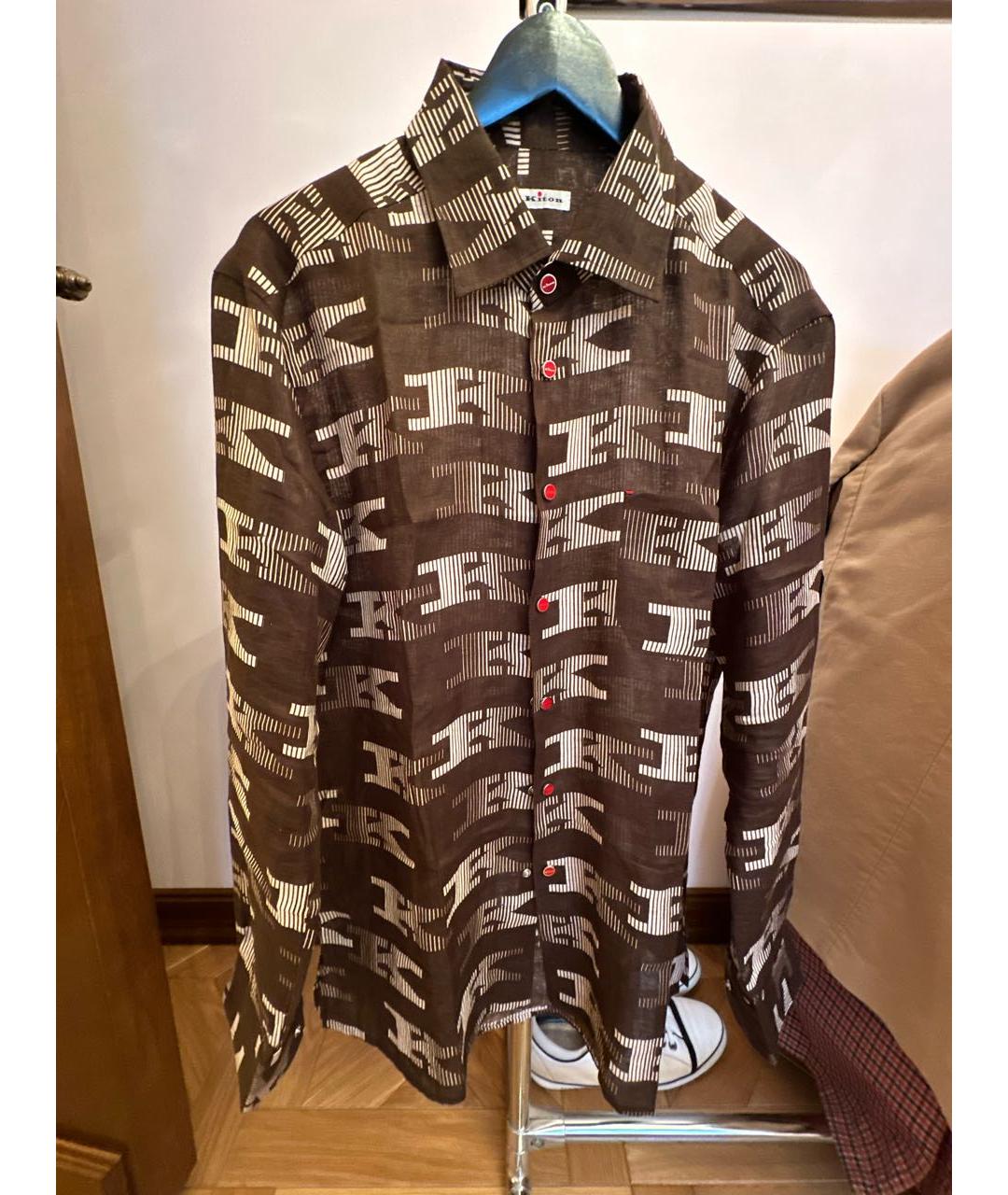 KITON Льняная кэжуал рубашка, фото 9