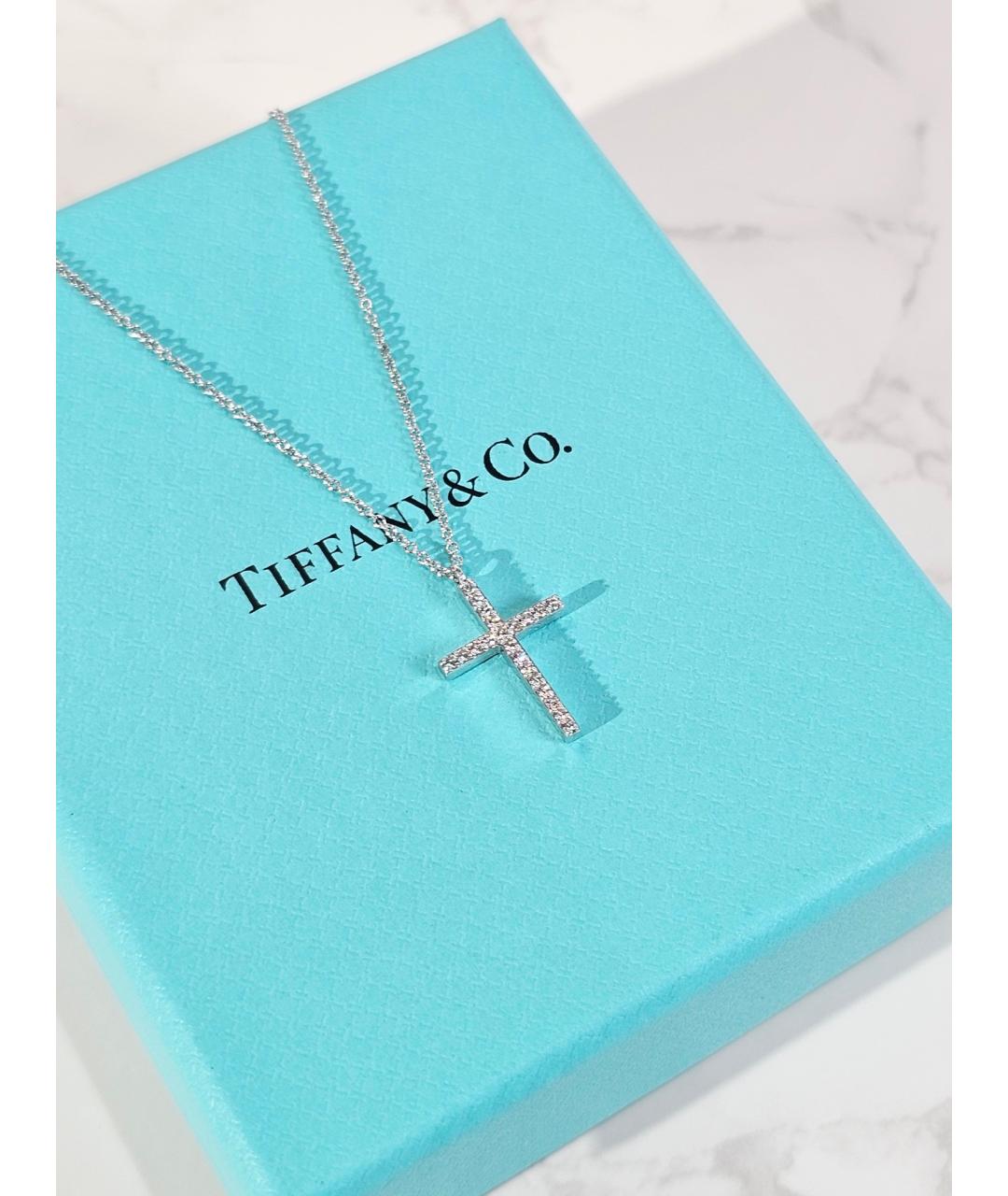 TIFFANY&CO Серебряное колье из белого золота, фото 3