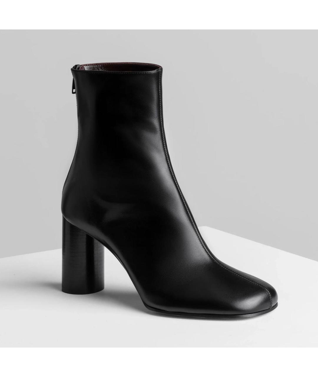 PHOEBE PHILO Черные кожаные ботильоны, фото 2