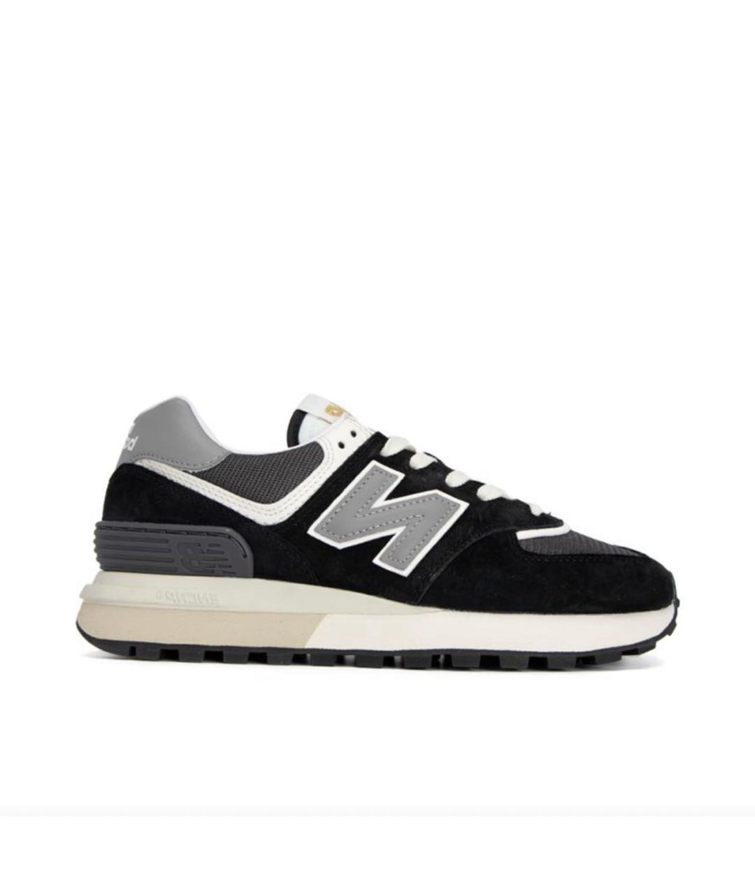 NEW BALANCE Черные замшевые низкие кроссовки / кеды, фото 9