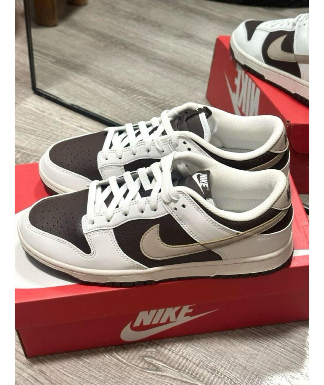 NIKE Кожаные низкие кроссовки / кеды, фото 5