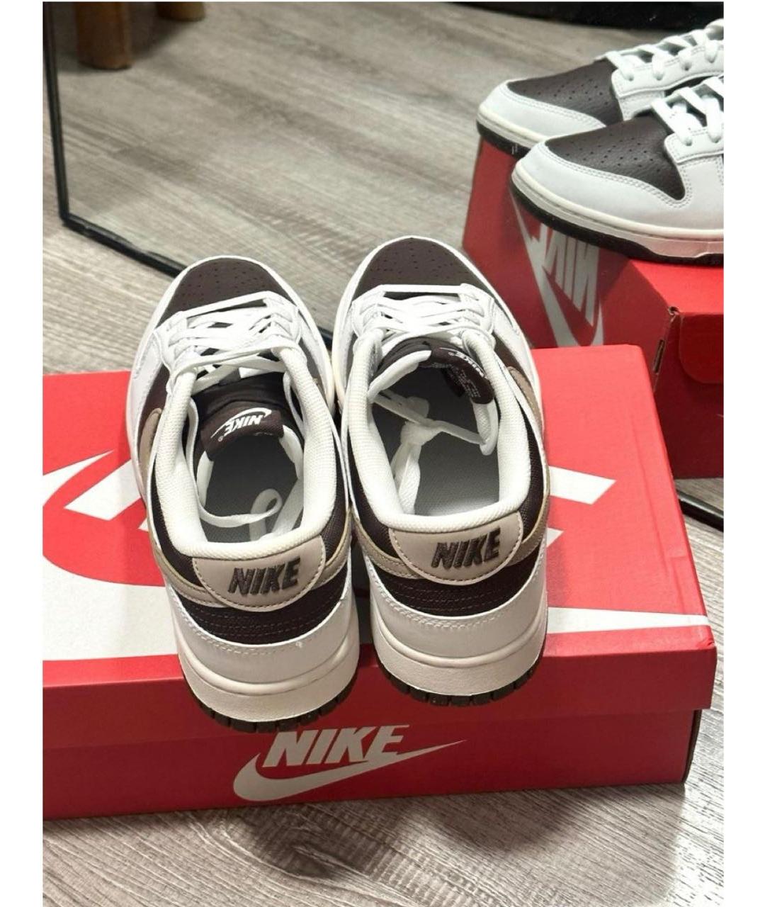 NIKE Кожаные низкие кроссовки / кеды, фото 4