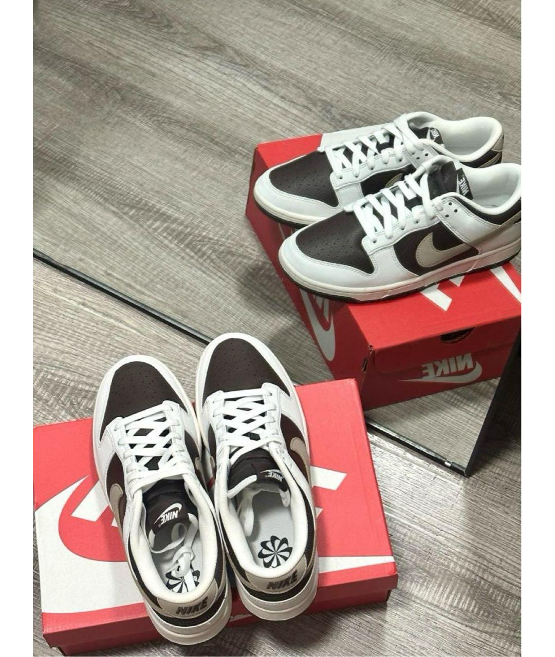 NIKE Кожаные низкие кроссовки / кеды, фото 2