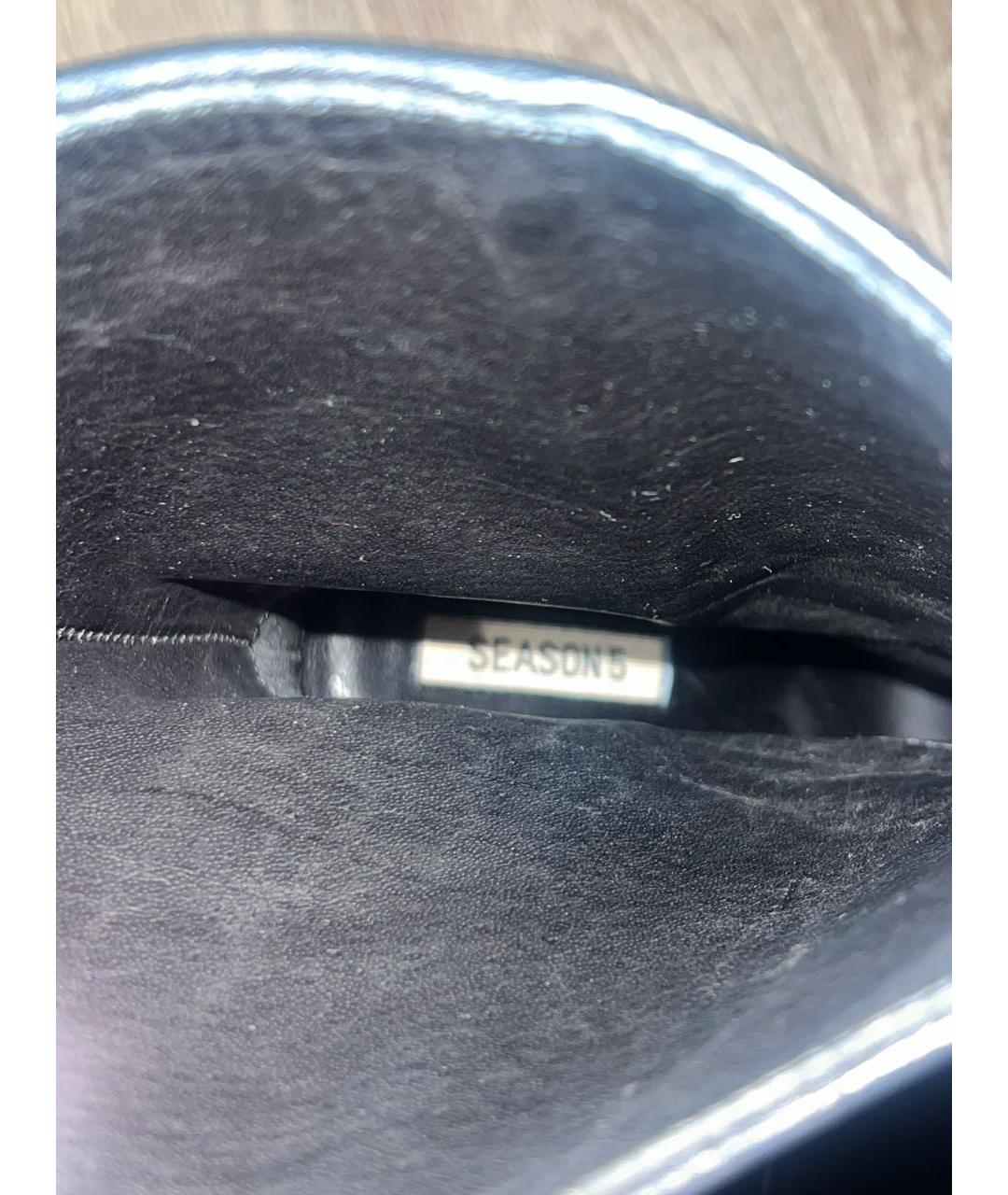 YEEZY Черные кожаные полусапоги, фото 5