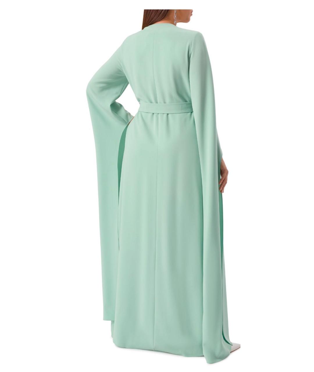 ZUHAIR MURAD Бирюзовое полиэстеровое вечернее платье, фото 2